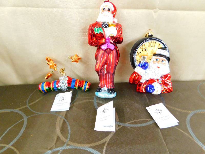 lot 495 image: CHRISTOPHER RADKO HOLIDAY ORNAMENTS