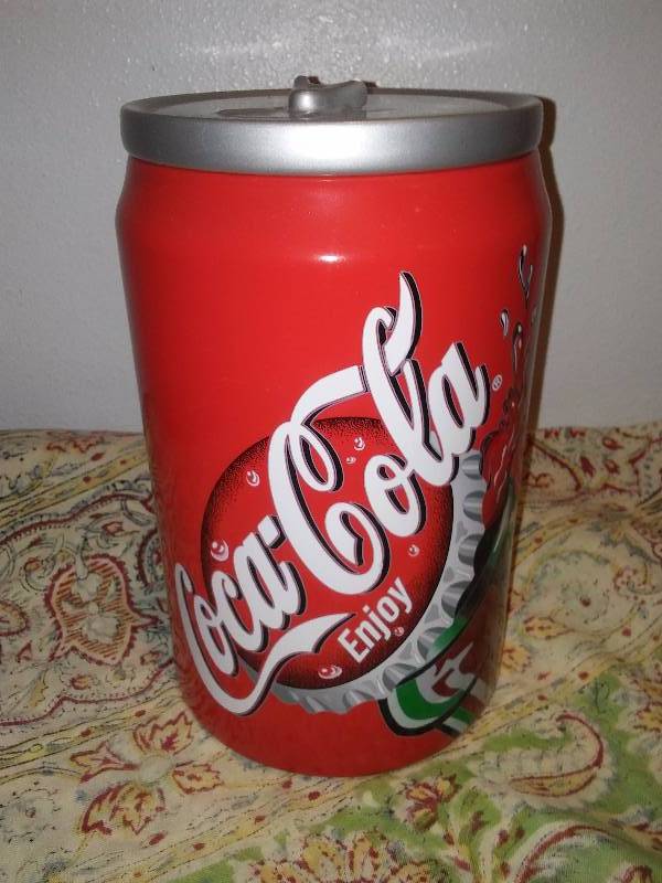 lot 2 image: Coca Cola Ceramic Cookie Jar  Canister