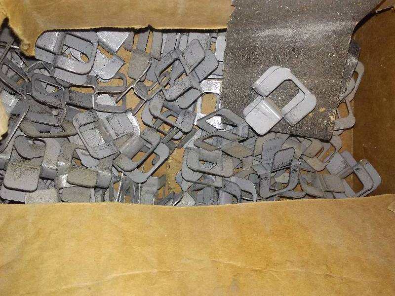lot 61 image: Misc. Hardware Plywood Roofing Clips, storage organizers and more