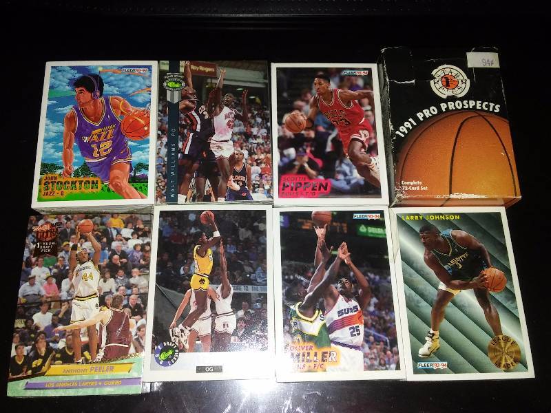 lot 115 image: NBA 50 Packs (7) and 1991 Pro Prospects (72) cards