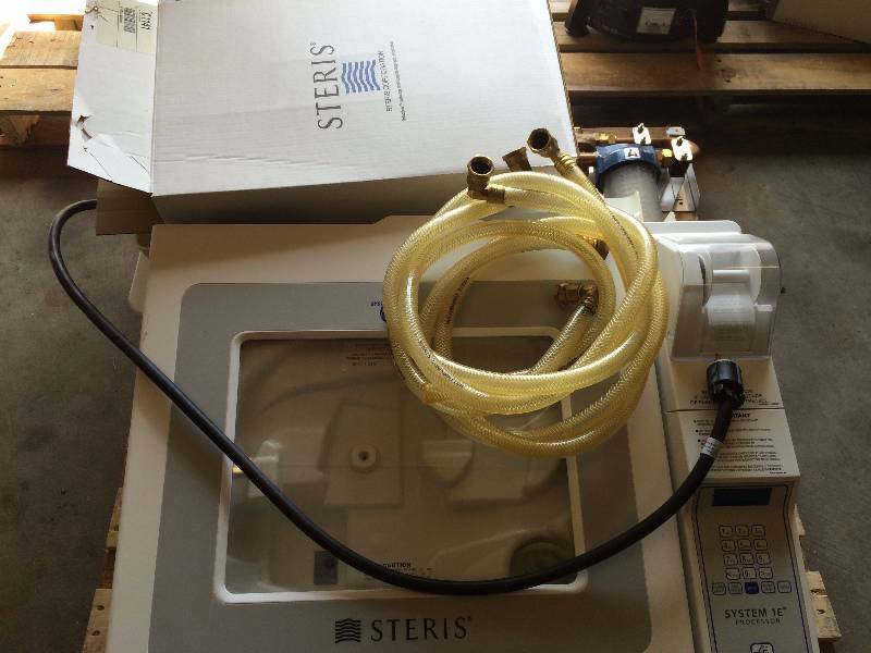 lot 40 image: WOW Retails Used $3,500 Steris System 1E Processor Sterilization Disinfector Liquid Chemical Sterilant Processing System P6500 Endoscopy Equipment Cleaner Cleaning - Plus Extras