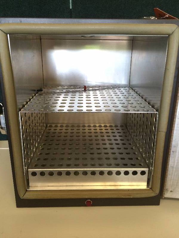 lot 64 image: Incubator Oven - Lab-line No. 120 Incubator by CSE- Experiment Chemistry Biochemical Bacteriological Hematological studies-Manufactured for Clinical Scientific Equipment, Inc in Melrose Park, IL USA