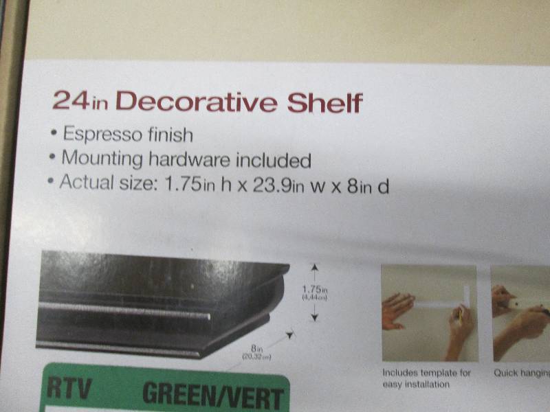 lot 21 image: 2 Each 12x12 Glass Corner Shelves, ...