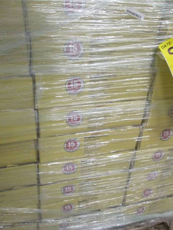 lot 38 image: 9 cases Traffic Master Dark Brown H...
