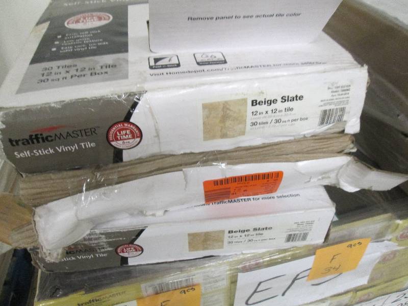 lot 49 image: 3 Cases Traffic Master 12 in. x 12 ...