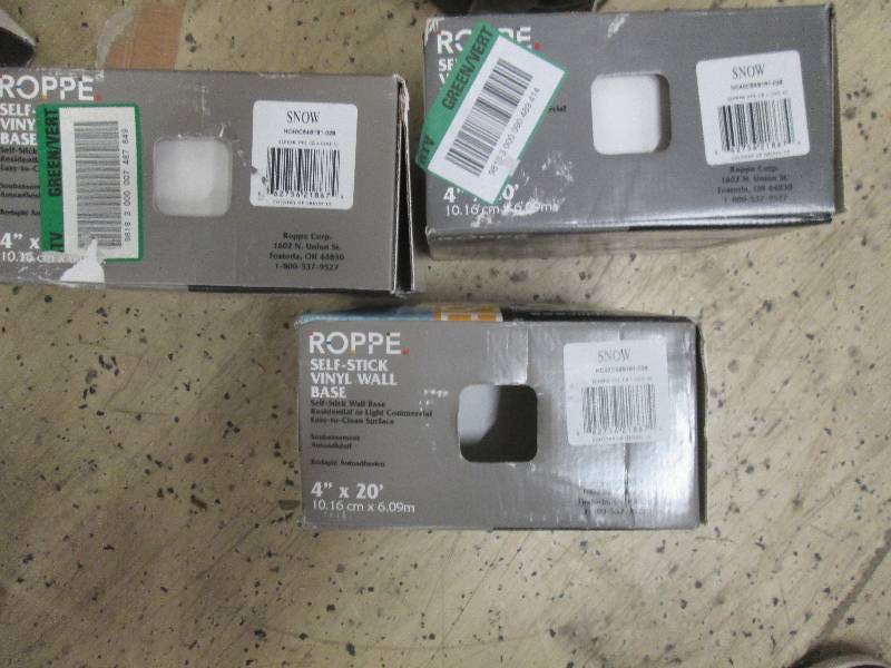 lot 100 image: Lot of 2 Roppe Vinyl Self Stick Sn...