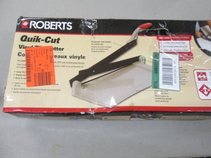 lot 105 image: Roberts 12 in. Quik-Cut Vinyl Tile ...