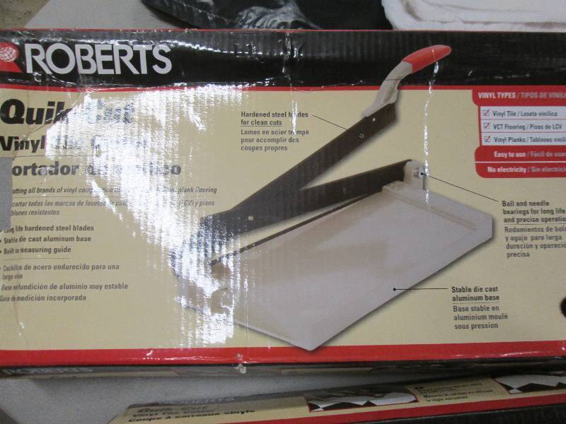 lot 107 image: Roberts 12 in. Quik-Cut Vinyl Tile ...