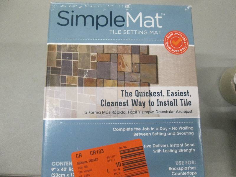 lot 108 image: Custom Building Products SimpleMat ...