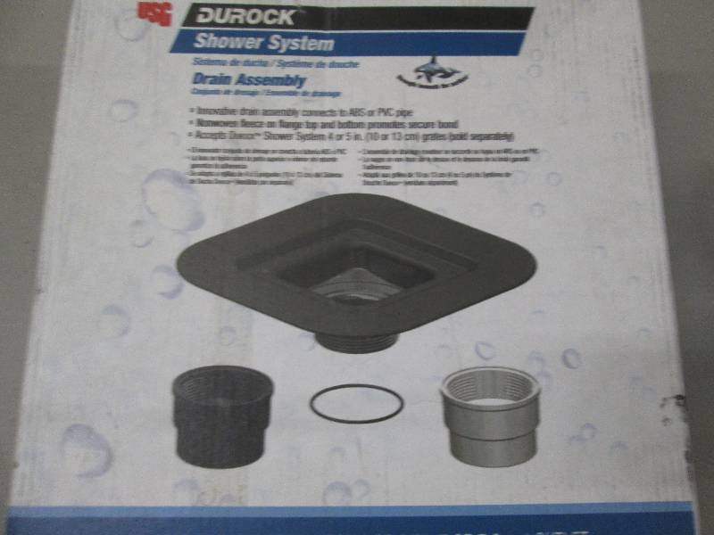 lot 109 image: Durock Shower System Drain Assembly...