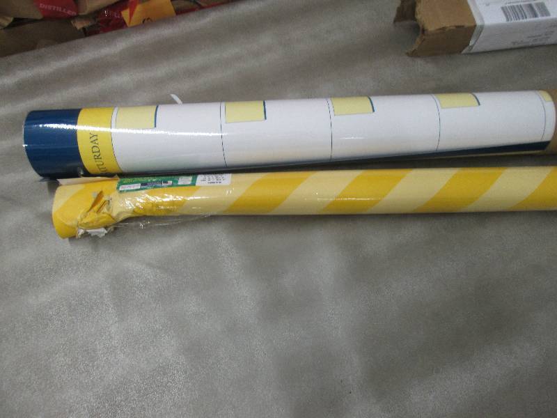 lot 136 image: Damaged Roll of Bulletin Board Pape...