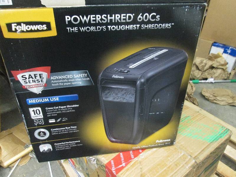 lot 142 image: Fellowes Powershred 60CS Crosscut S...