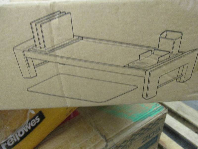 lot 143 image: Fellowes Flat Panel Work Station Re...