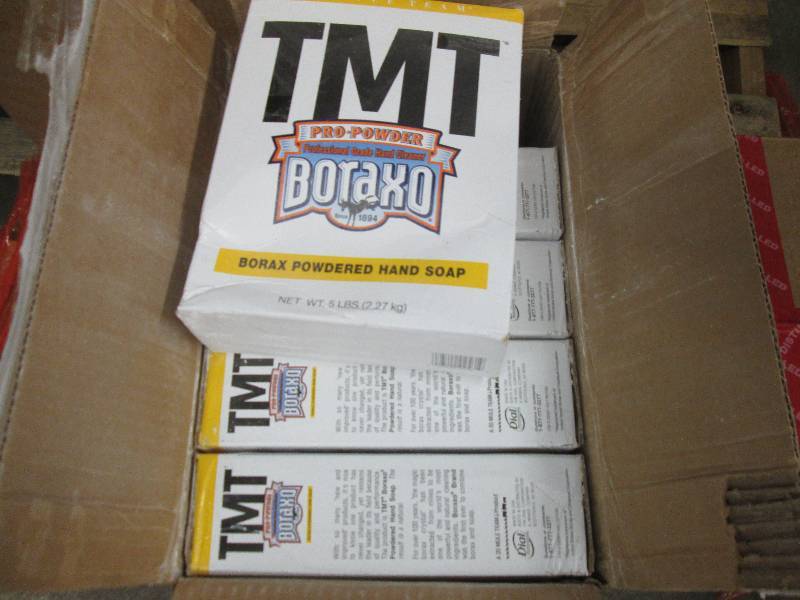 lot 170 image: Case of 10 pks 5lb TMX Borax Powder...