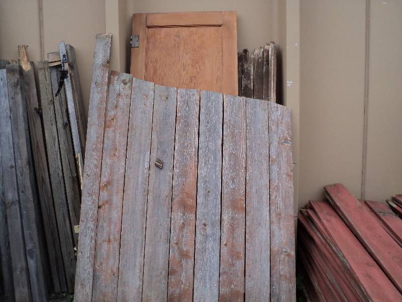 fence panel, indoor door 30x80, and...