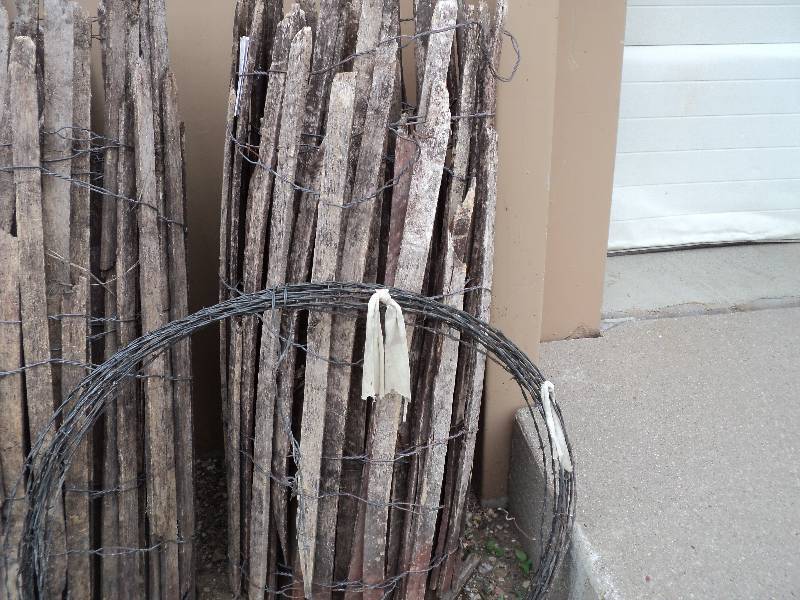 40ft of wood snow fence and 1 roll ...