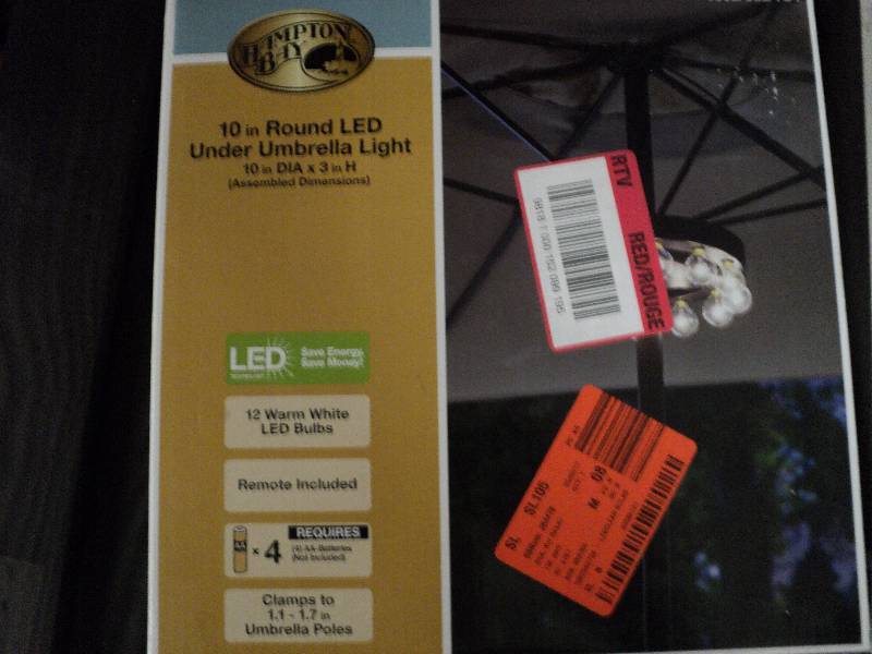 led under umbrella light...
