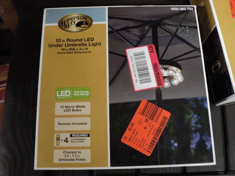 led under umbrella light...