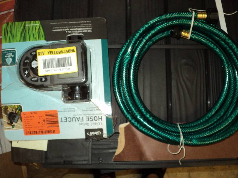 orbit hose faucet timer and hose, r...