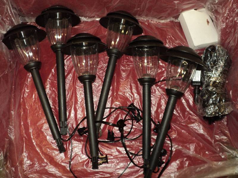 set of 6 solar lights...