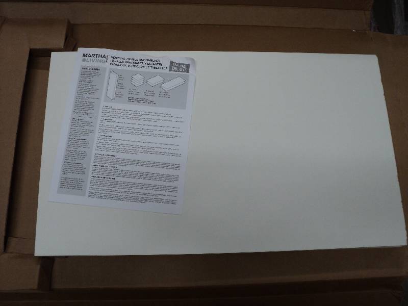 4 martha living white shelves, 2 ft...