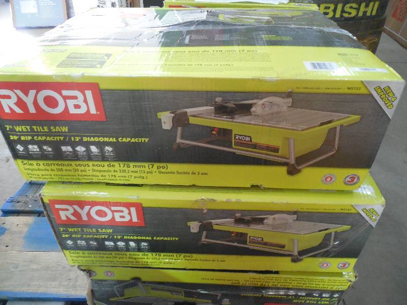 lot 65 image: Ryobi 7 in. Tabletop Tile Saw