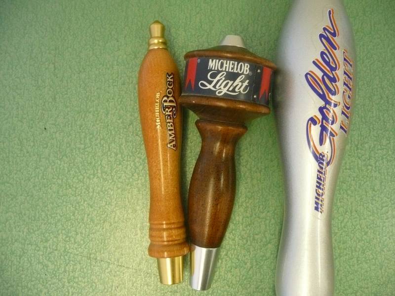 lot 31 image: 3 Michelob Tap Handles - Good Condition - See Pictures