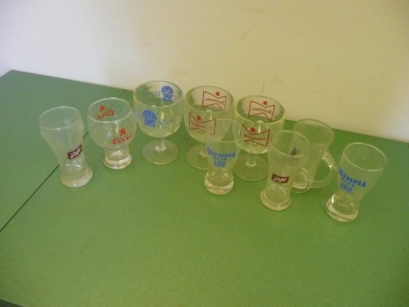 lot 55 image: Collection Of Various Vintage BeerBar Glasses - See Pictures