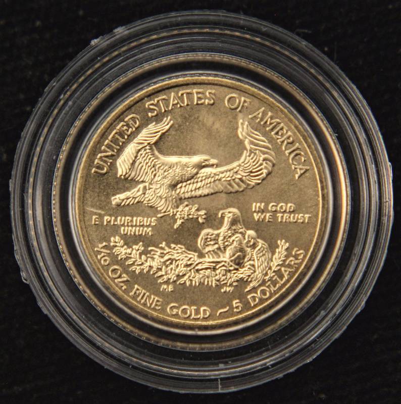 lot 05 image: 110 TROY OZ. .999 FINE GOLD 2009 AMERICAN EAGLE IN AIRTITE HOLDER