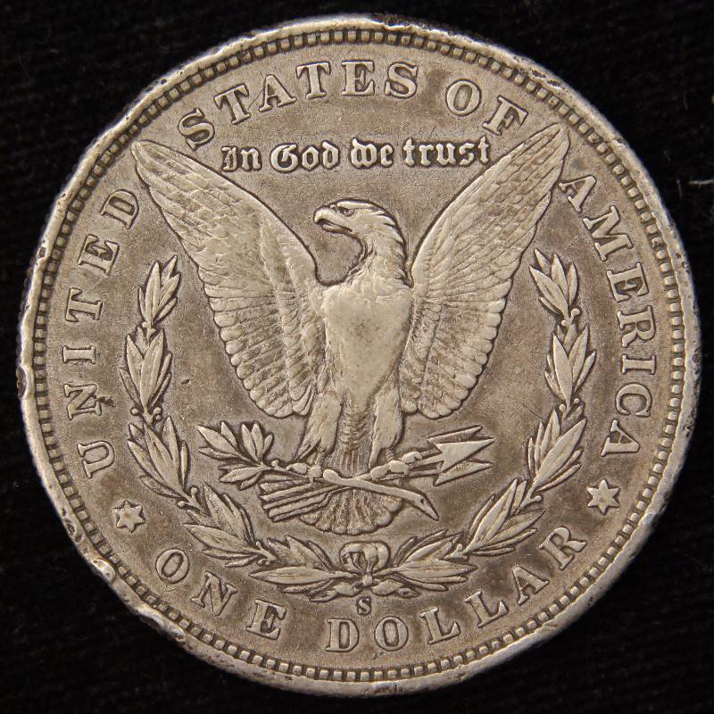 lot 33 image: 1880-S MORGAN SILVER DOLLAR XF DETAILS