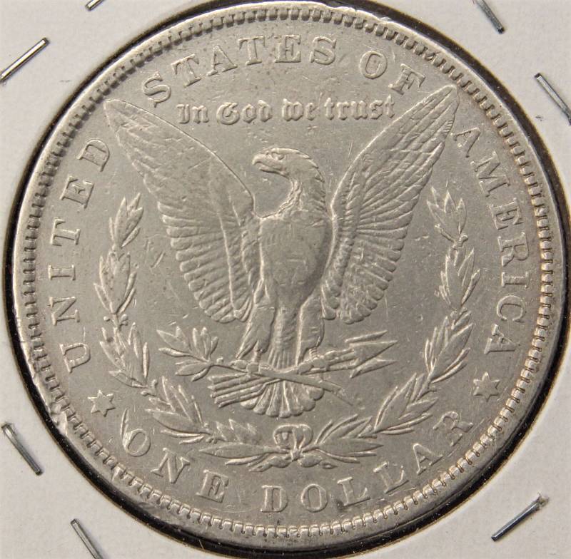 lot 48 image: 1880 MORGAN SILVER DOLLAR VF CLEANED