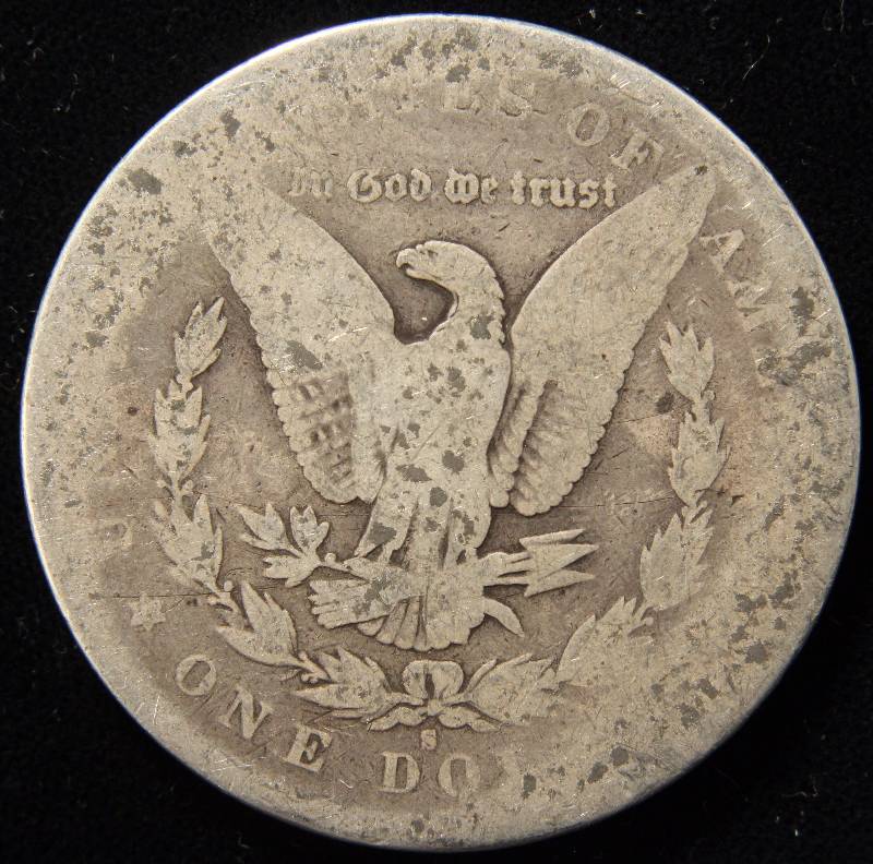 lot 61 image: 1881-S MORGAN SILVER DOLLAR IN LOW GRADE