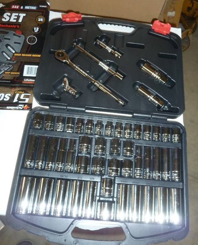 lot 3 image: New 51 pc socket set 38 Standard ...