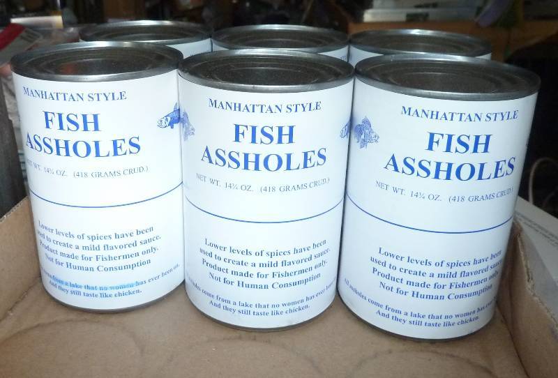 lot 11 image: 6 cans of fishermen fun ...