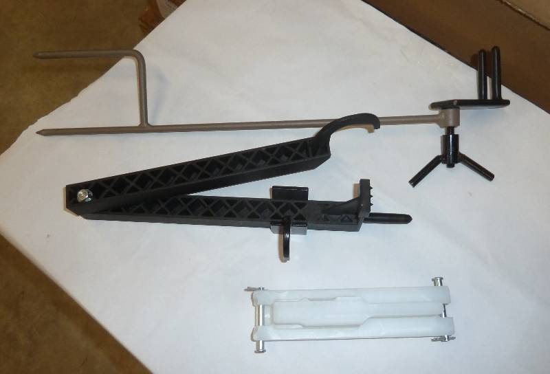 lot 51 image: gun rest parts And .308 shell mold...
