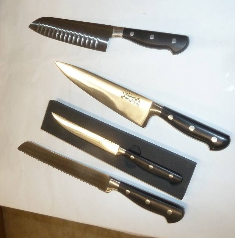 lot 53 image: Chefbutcher knife, Santoku knife, ...