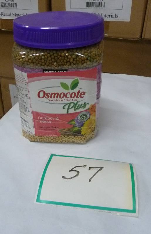 lot 57 image: 4 lbs of Osmocote Plus fertilizer...