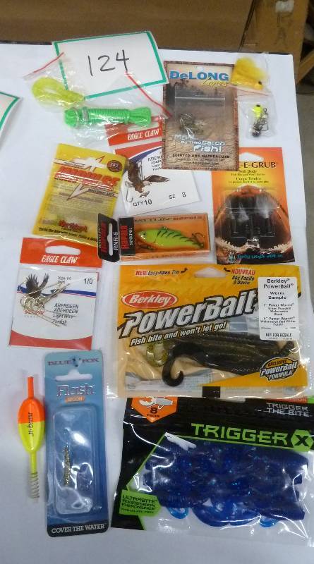 lot 124 image: fishermans lot of plastic baits, ra...