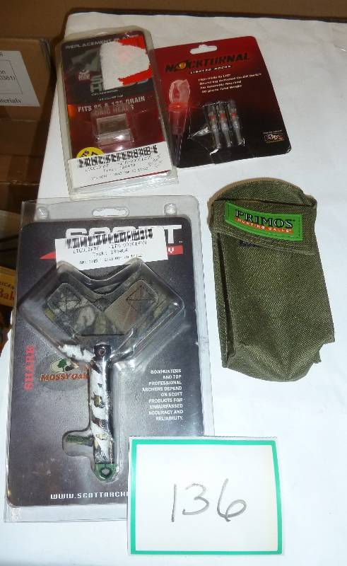 lot 136 image: Archery Lot  - arrow tips, lighted ...