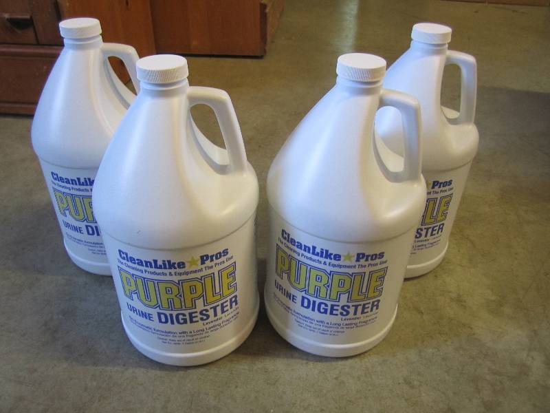lot 67 image: Lot of 4 Purple Urine Digester Lave...