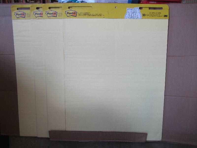 lot 85 image: Pack of 4 Post-It Easel Pads 30 she...
