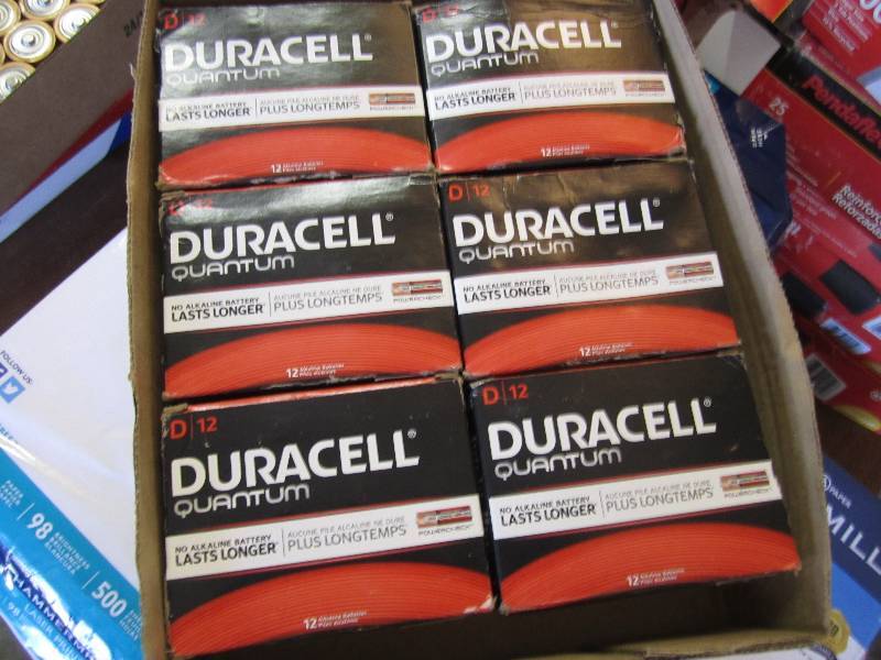 lot 116 image: Lot of 6 boxes of 12 Duracell Quant...