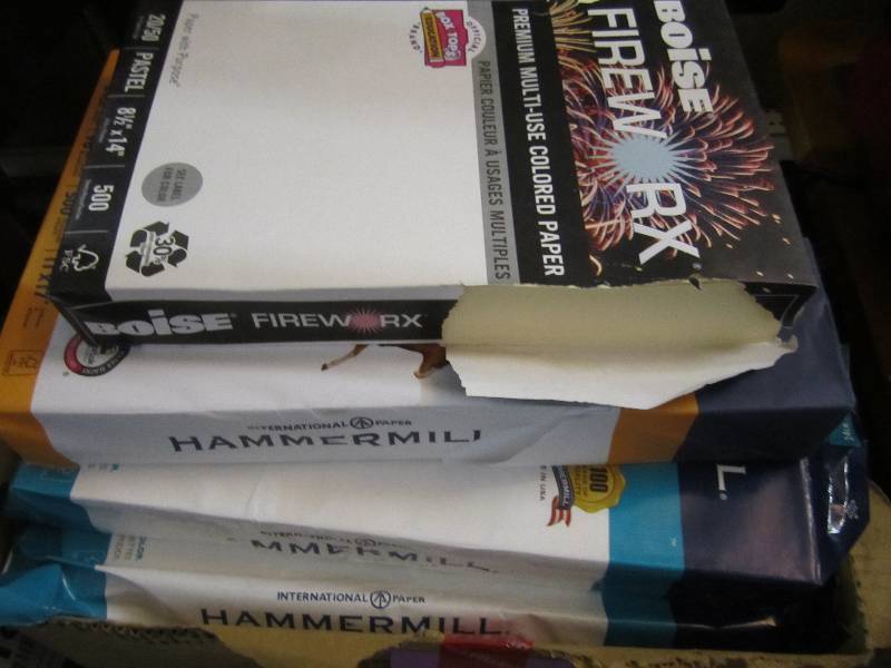 lot 129 image: 5 reams of misc printercopy paper....