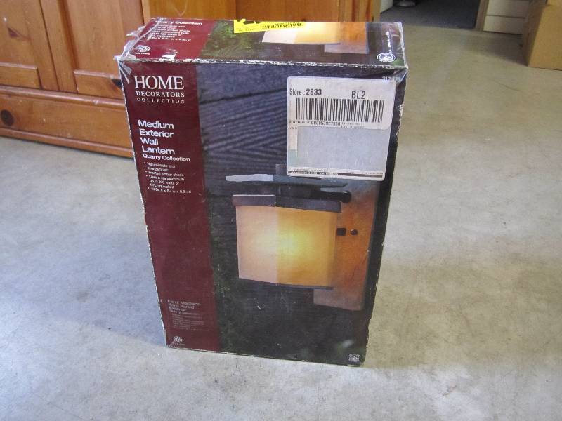 lot 167 image: Medium Exterior Wall Lantern Open b...