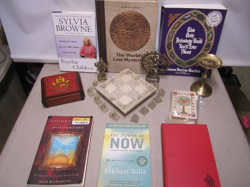 lot 207 image: Lot of misc items books brassbronz...