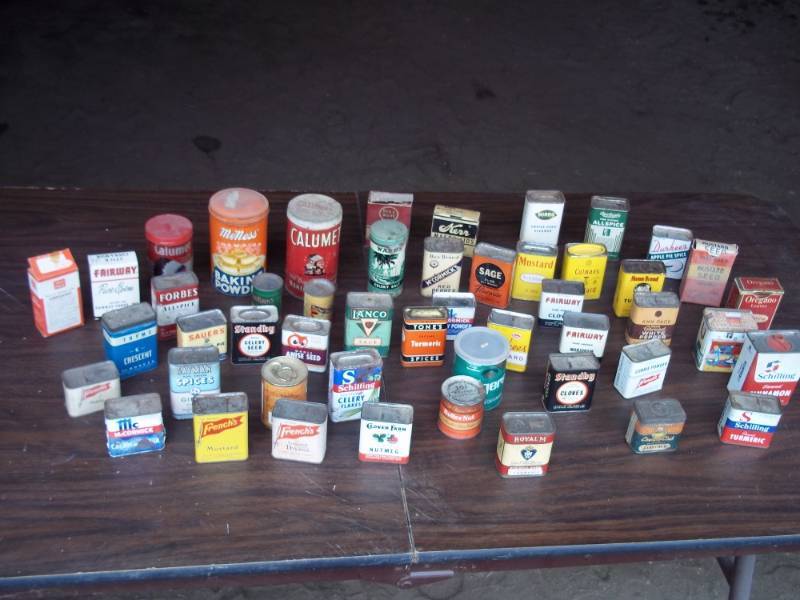 lot 56 image: Large lot of collectible spice tins