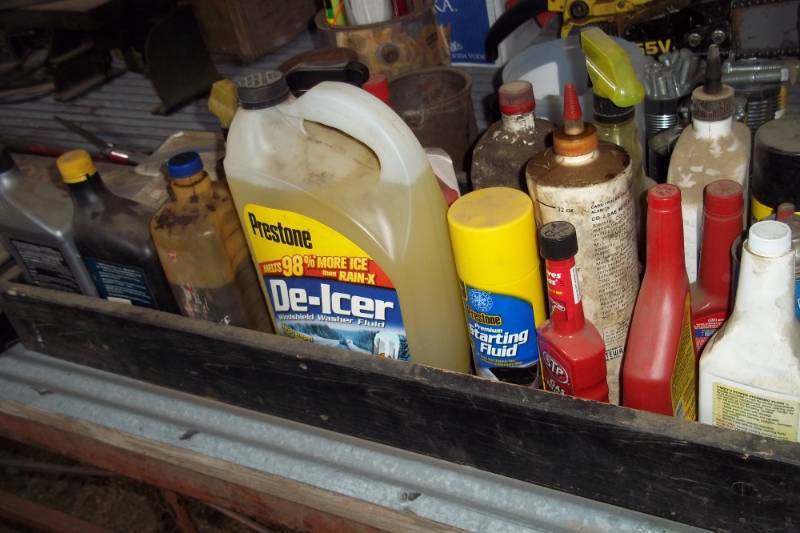 lot 158 image: Lot of deicer, air filters, oils, gas treatments, etc