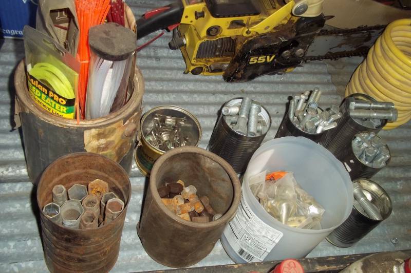 lot 159 image: Stringer line ends, bolts, window hardware, etc