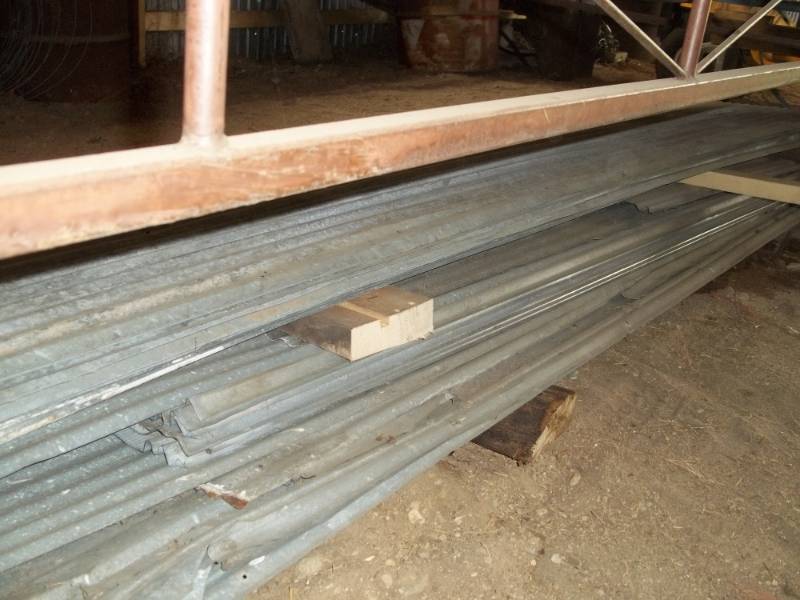 lot 203 image: Lot of Steel siding  2 ft wide and 10 ft and 12 ft
