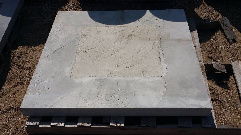lot 44 image: Large Square Concrete Table Top